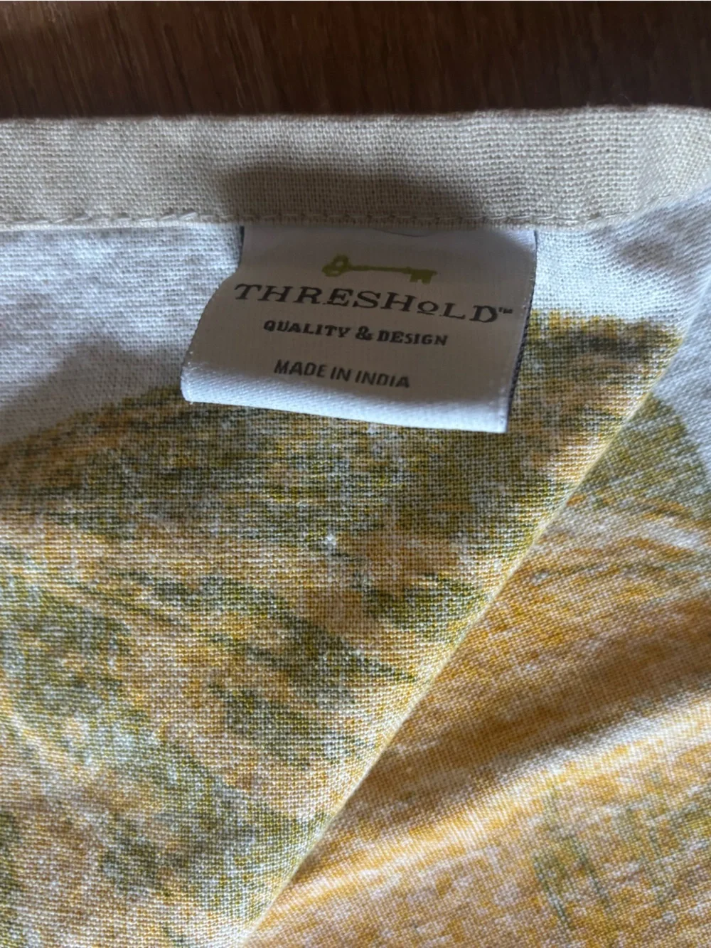 Threshold Gold and White Fall Kitchen Towels